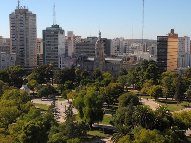 Parque Bahía Blanca visto desde arriba